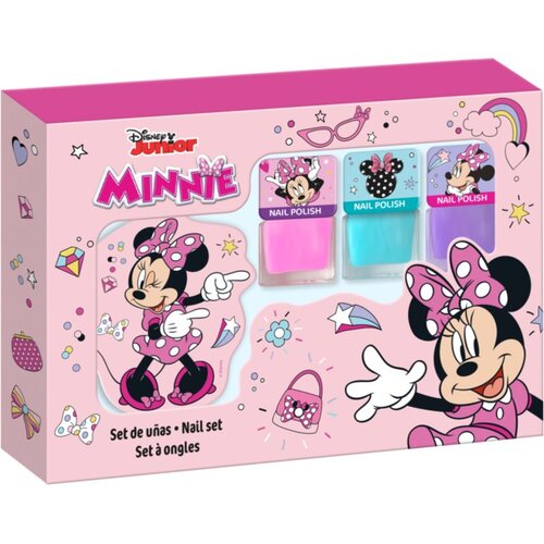 Disney Minnie Nail Set set lakova za nokte za djecu 3y+ Pink, Blue, Purple 3x4.5 ml Cijene