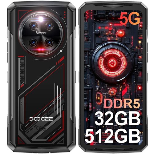 Doogee V40 5G 32/512GB, rdeča pametni robustni telefon Android 14, 8680mAh 120Hz 108MP+20MP nočni vid, (21682926) Cene