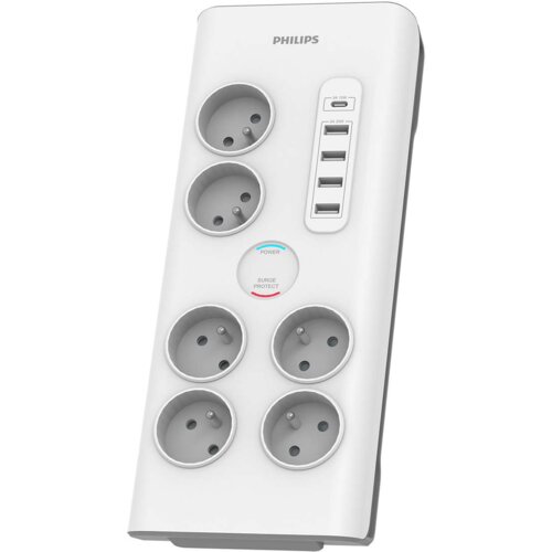 Philips SPN7060WA/60 za&amp;scaron;tita od porasta napona Bijelo 6 utičnice naizmjenične struje 2 m Slike