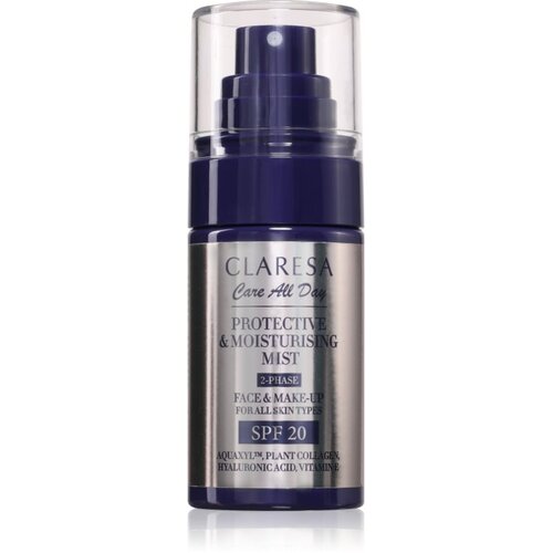 Claresa Care All Day Protective & Moisturising Mist pr&scaron;ilo za fiksiranje make-upa z vlažilnim učinkom SPF 20 50 ml Cene