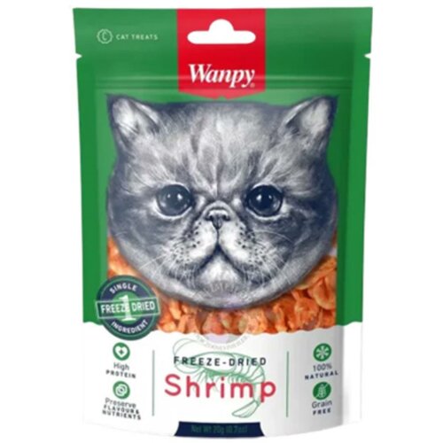 WANPY freeze dried shrimp for cats 20g Cene
