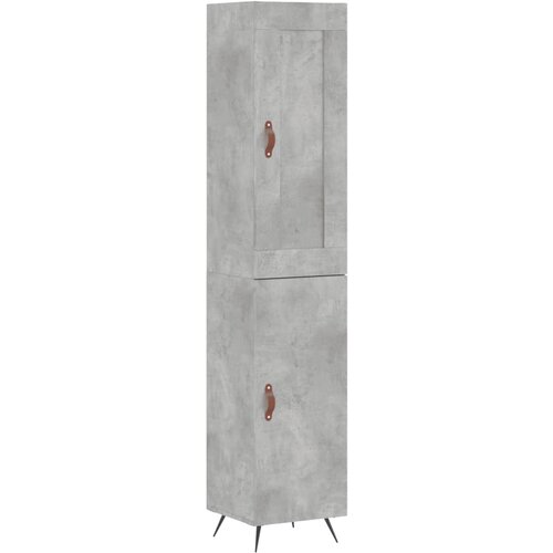 Maison Chic Visoka omara - Komoda - Predalnik betonsko siva 34,5x34x180 cm inženirski les, (21721982) Cene