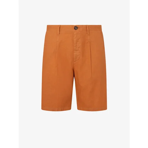 Pepe Jeans Orange Men's Shorts with Linen - Men