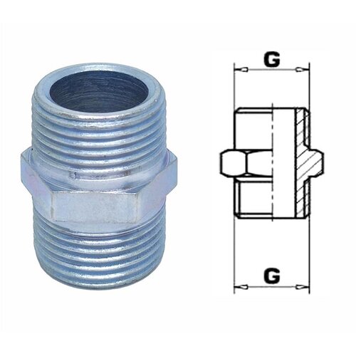  Bojlerski dupli nipli 3/4&amp;#039;&amp;#039;, 30x27x36 mm Slike