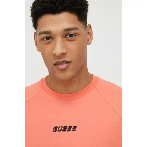 Guess Kratka majica moški, oranžna barva