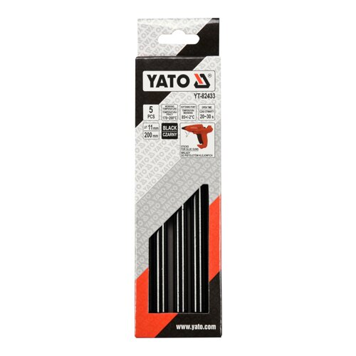 Shumee YATO VLOŽEK ZA VROČE GORIVO LEPILO 11,2x200mm ČRN 5 kos., (21386935) Cene
