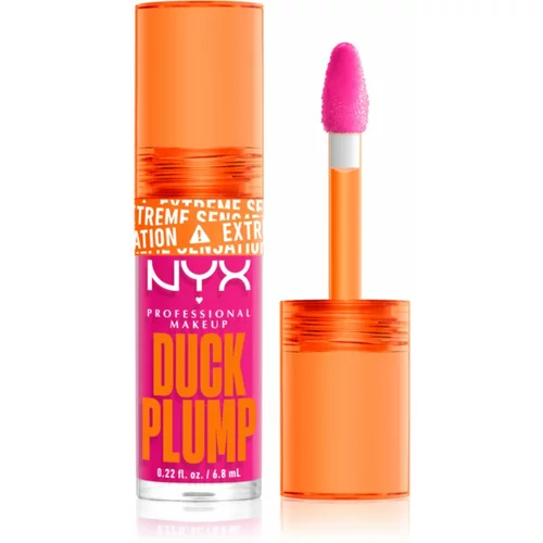 NYX Professional Makeup Duck Plump sijaj za ustnice z učinkom povečanja odtenek 12 Bubblegum Bae 6,8 ml