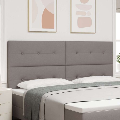  Naslon za glavo Komplet 2 Taupe Les, Blago Velik, (22053624) Cene