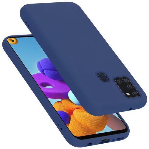Cadorabo Case, združljiv s Samsungom v tekoči modro - za&scaron;čitni pokrov, narejen iz fleksibilnega silikona TPU, (20586587) Cene