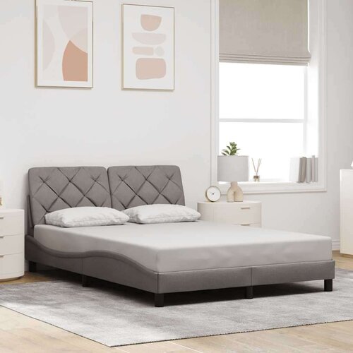 vidaXL Posteljni okvir brez vzmetnice taupe 140x200 cm blago Cene