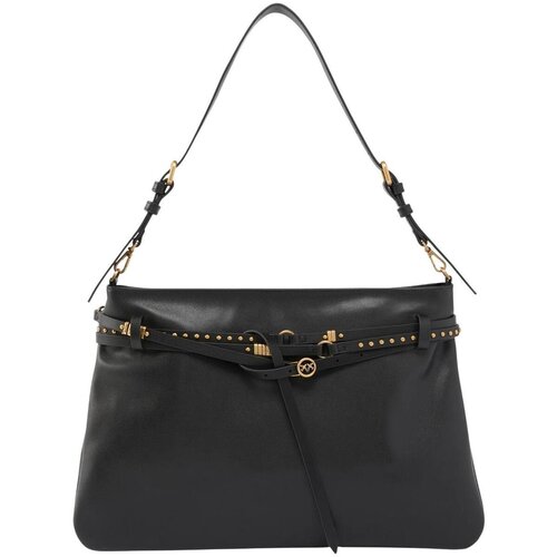 Pinko Torbice za na ramo BELT BAG BIG VITELLO MORBIDO 105903 A0QO Črna Cene