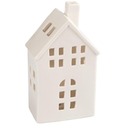 Retlux Porcelanska kućica za sveću 19,4 cm bela Cene
