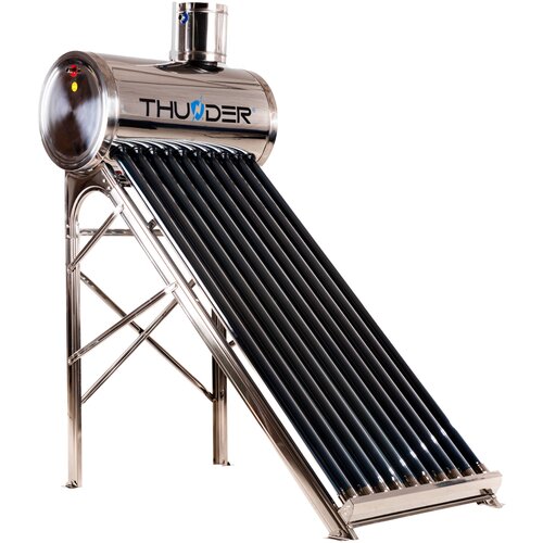 THUNDER Solarni kolektor 100L brez tlaka &ndash; 10 vakuumskih cevi, inox, enostavna montaža &ndash; &reg;, (5000180327) Cene