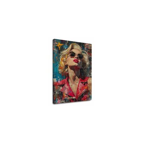  Slika MARILYN MONROE - Ikona v soju luči | 100 % izvirni akril poslikan Cene