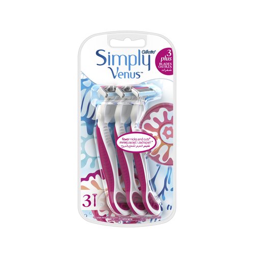 Gillette Venus Simply 3 Plus brivnik za enkratno uporabo 3 kos Slike