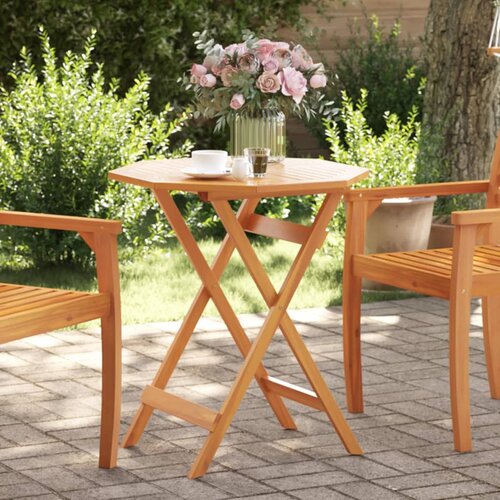 VidaXL Sklopivi vrtni stol &amp;Oslash;70x75 cm od masivnog bagremovog drva Slike