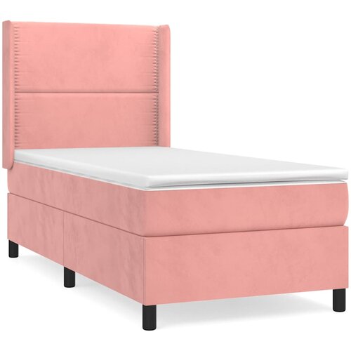 Box spring krevet s madracem ružičasti 80 x 200 cm bar&amp;scaron;unasti Slike