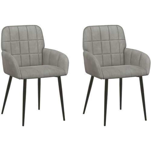 vidaXL Trpezarijske stolice 2 kom. Bar&scaron;un Svjetlosiva 57 x 50 x 85 cm - Svjetlosiva 2 Cijene