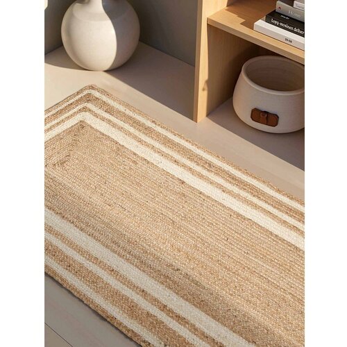 Hanse Home Kremno bel/v naravni barvi obojestranski/ročno tkan tekač iz jute 80x250 cm Looma &amp;ndash; Slike