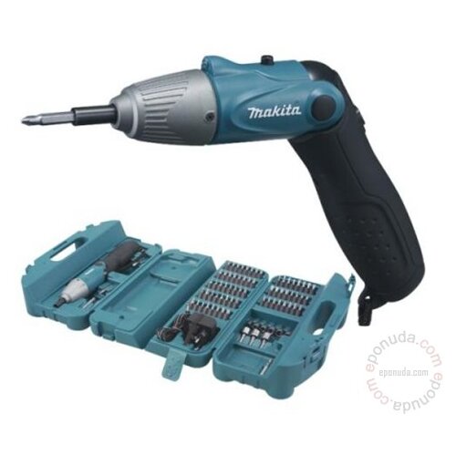 Makita akumulatorski &amp;scaron;tapni odvrtač 6723DW, 4,8V/4,5Nm/80 kom. pribora bu&amp;scaron;ilica Slike