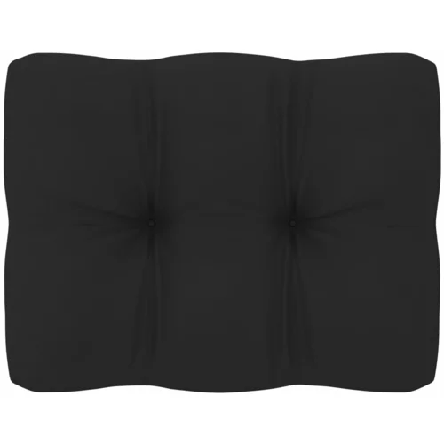 vidaXL Blazina za kavč iz palet črna 50x40x10 cm
