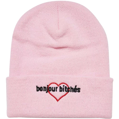 MT Accessoires Bonjour Bitches Beanie - Pink