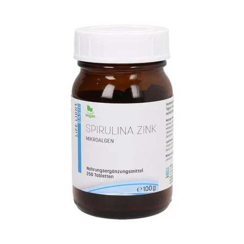 Life Light Cink spirulina, brez kvasa - 250 tabl.