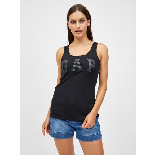 GAP Black Women&amp;#039;s Ribbed Tank Top Logo Slike