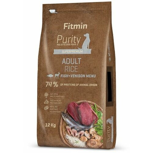 Fitmin Dog Purity Adult Riba & Divljač sa Pirinčem, hrana za pse 12kg Cene