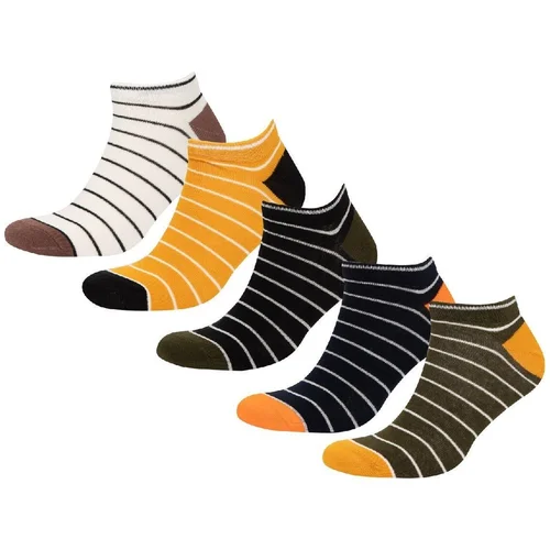 Defacto Men's 5-Pack Cotton Ankle Socks