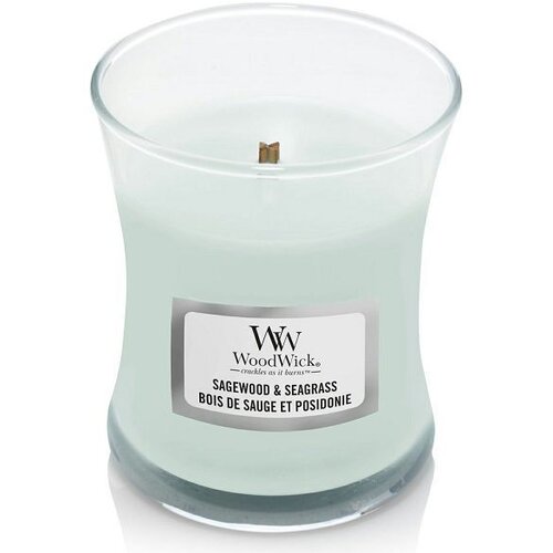 WoodWick Sagewood &amp;amp; Seagrass di&amp;scaron;eča sveča 85 g Slike