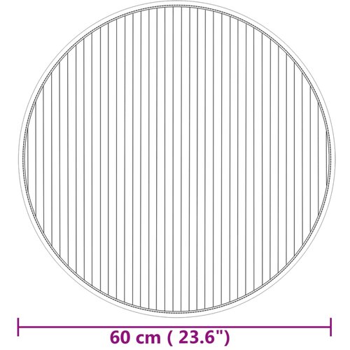  Okrugli tepih Prirodni 60 cm Bambus Slike