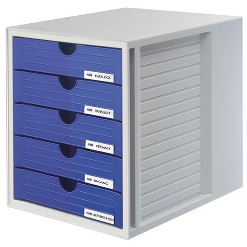 Han police za dokumentaciju sa fiokama system box, 5 fioka plava ( 05PD1450E ) Cene