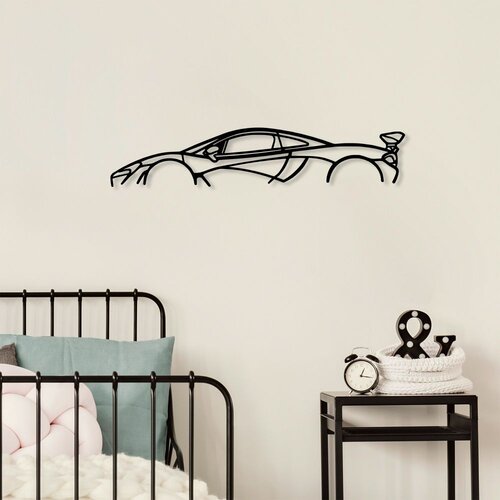Wallity Zidna dekoracija Mclaren P1 Silhouette, 68x14 cm, 1,5 mm, Crna Cene