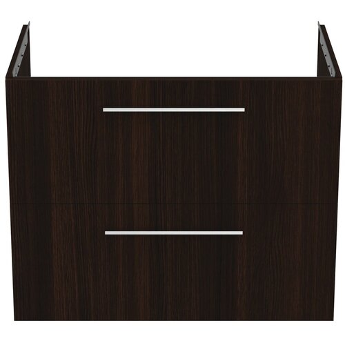 Ideal Standard temno rjava stenska omarica za pod umivalnik v hrastovem dekorju 80x63 cm i.life b Slike