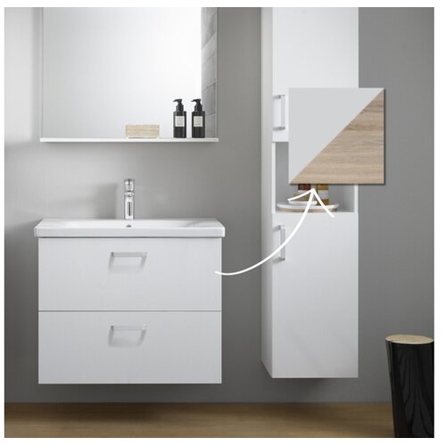 Kolpa San KOLPA-SAN kopalni&amp;scaron;ka omarica z umivalnikom Evelin OUE 55 II/2 585330, 55,5&amp;times;64,5&amp;times;46 cm Slike