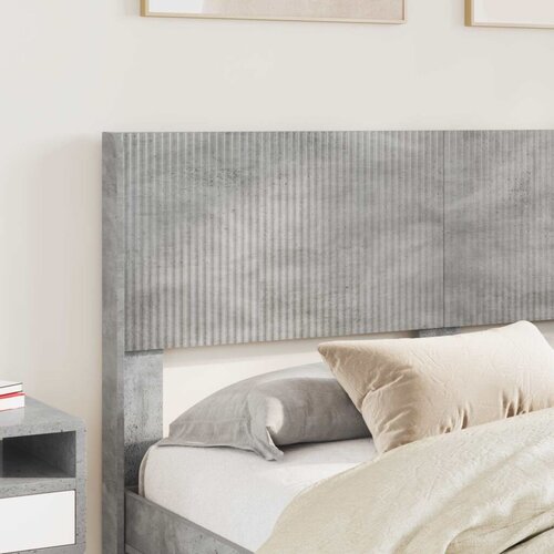  Okvir za krevet s pohranom i uzglavljem Betonska siva - Betonska siva 135 x 190 cm Slike
