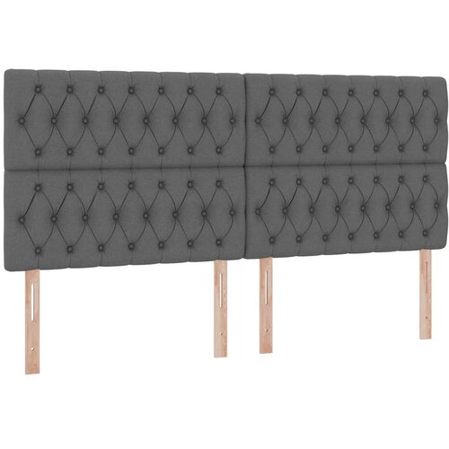  s madracem i skladi&amp;scaron;tem Tamno siva 200 x 200 cm tkanina Slike