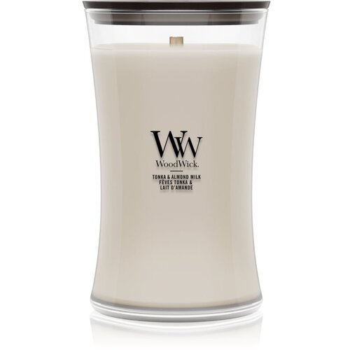 WoodWick Tonka & Almond Milk di&scaron;eča sveča z lesenim stenjem 610 g Cene