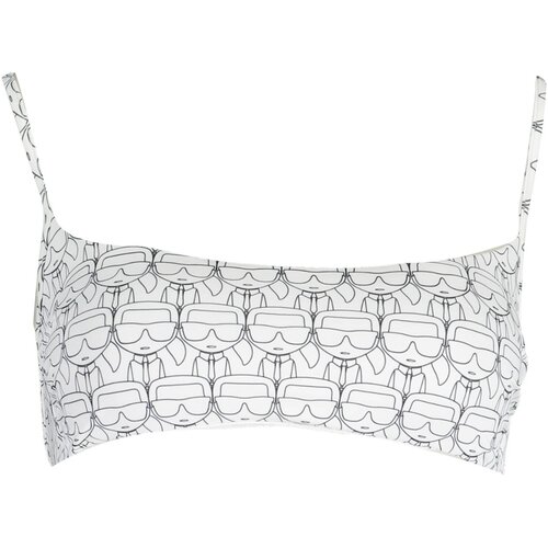 KARL LAGERFELD BEACHWEAR SWIMSUIT TOP WOMEN WHITE Cene