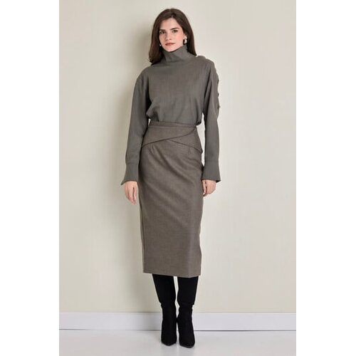 Legendww bluza asimetricnog dizajna sa visokom kragnom Cene