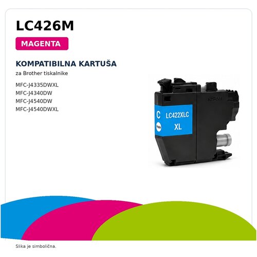  Kompatibilna kartuša za Brother LC426M za MFC-J4335DWXL, MFC-J4340DW, MFC-J4540DW, MFC-J4540DWXL – magenta Cene