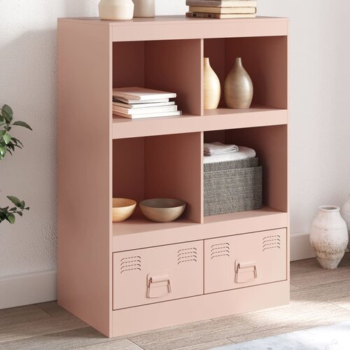 vidaXL Visoka omarica bela 67x39x95 cm jeklo Cene