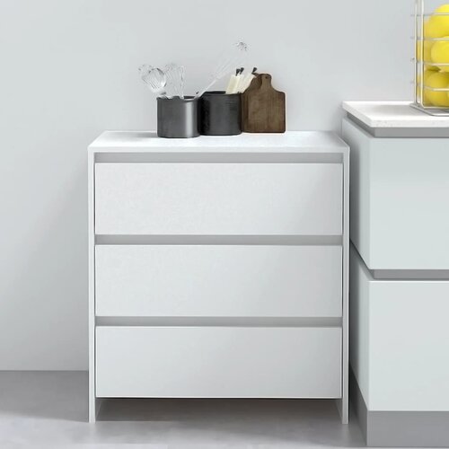 vidaXL komoda bela 70x41x75 cm iverna plošča Cene