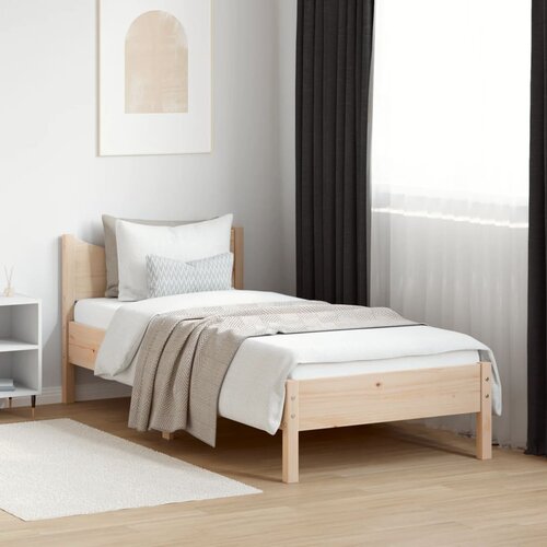 Furnova Posteljni okvir brez vzmetnice 75x190 cm trdna borovina, (21934811) Slike