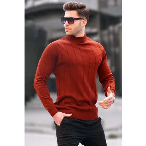 Madmext Sweater - Orange - Slim fit