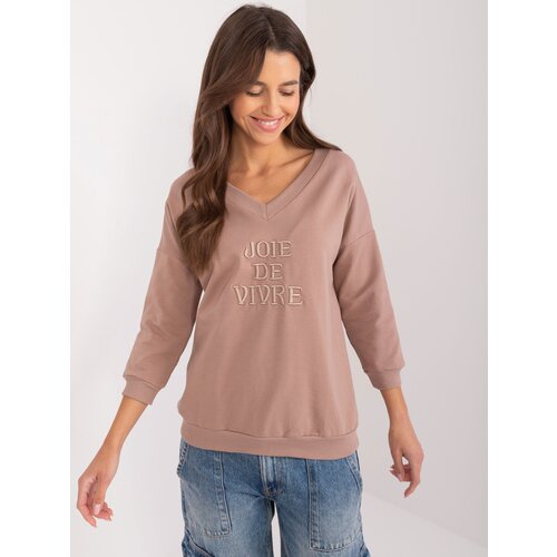 RELEVANCE Blouse-RV-BZ-9143.87P-dark beige Cene