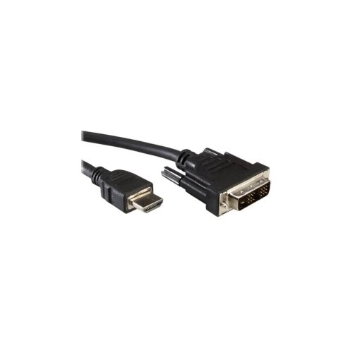 Value DVI / HDMI priključni kabel DVI-D 18+1-polni utikač, HDMI A utikač 10.00 m crna 11.99.5553 sa zaštitom, utikač pri Cijene
