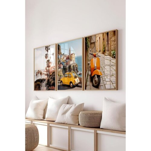 WALLXPERT &Ccedil;-300701 - 3040 set dekorativnih slika u vi&scaron;e boja (3 komada) Cene