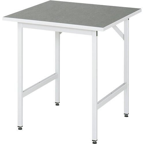 RAU Delovna miza, nastavljiva po višini, 800 - 850 mm, linolejska plošča, ŠxG 750 x 800 mm, svetlo siva Cene